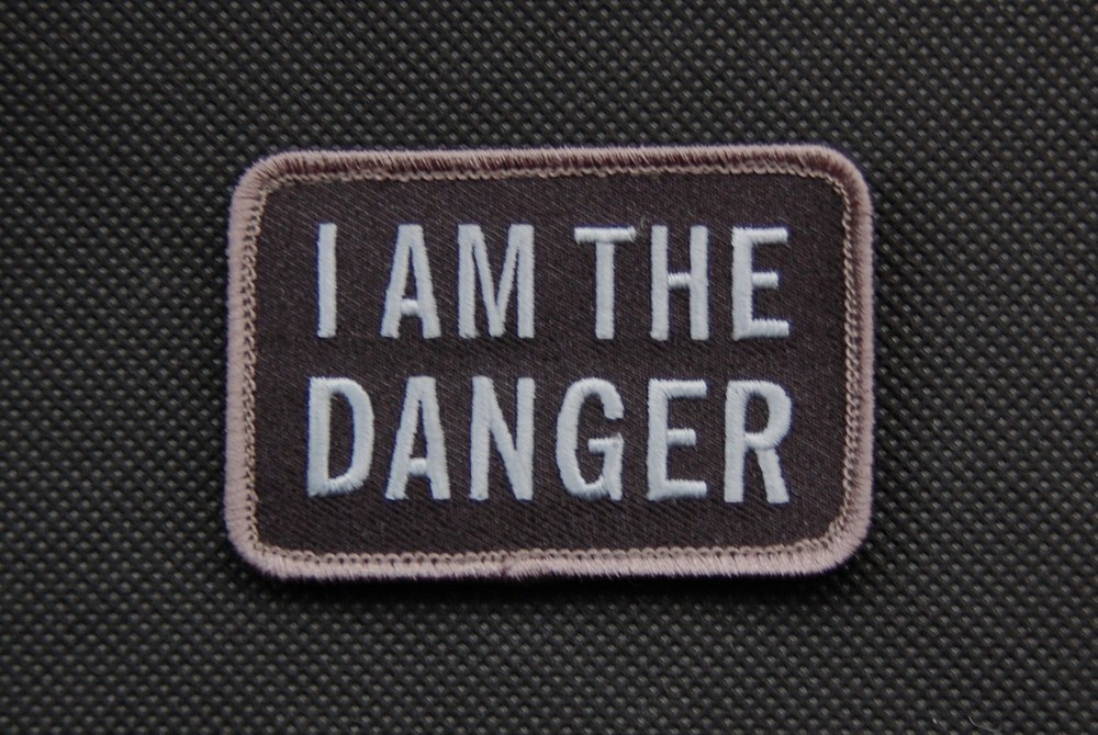 SWAT I Am The Danger Morale Patch Breaking Bad Walter White Hook & Loop Backing