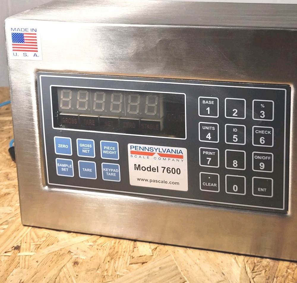 Pennsylvania Scale Company Model 7600 M Class III 3 Controller Lightly Used
