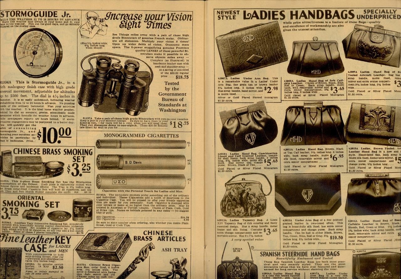 1920s Antique Catalog/Order Form "JEWELRY WATCHES SIVER PURSES CLOCKS" VG Boston