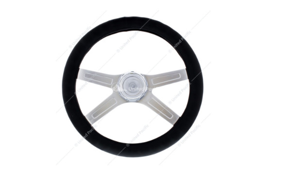 20" BLACK STEERING WHEEL COVER