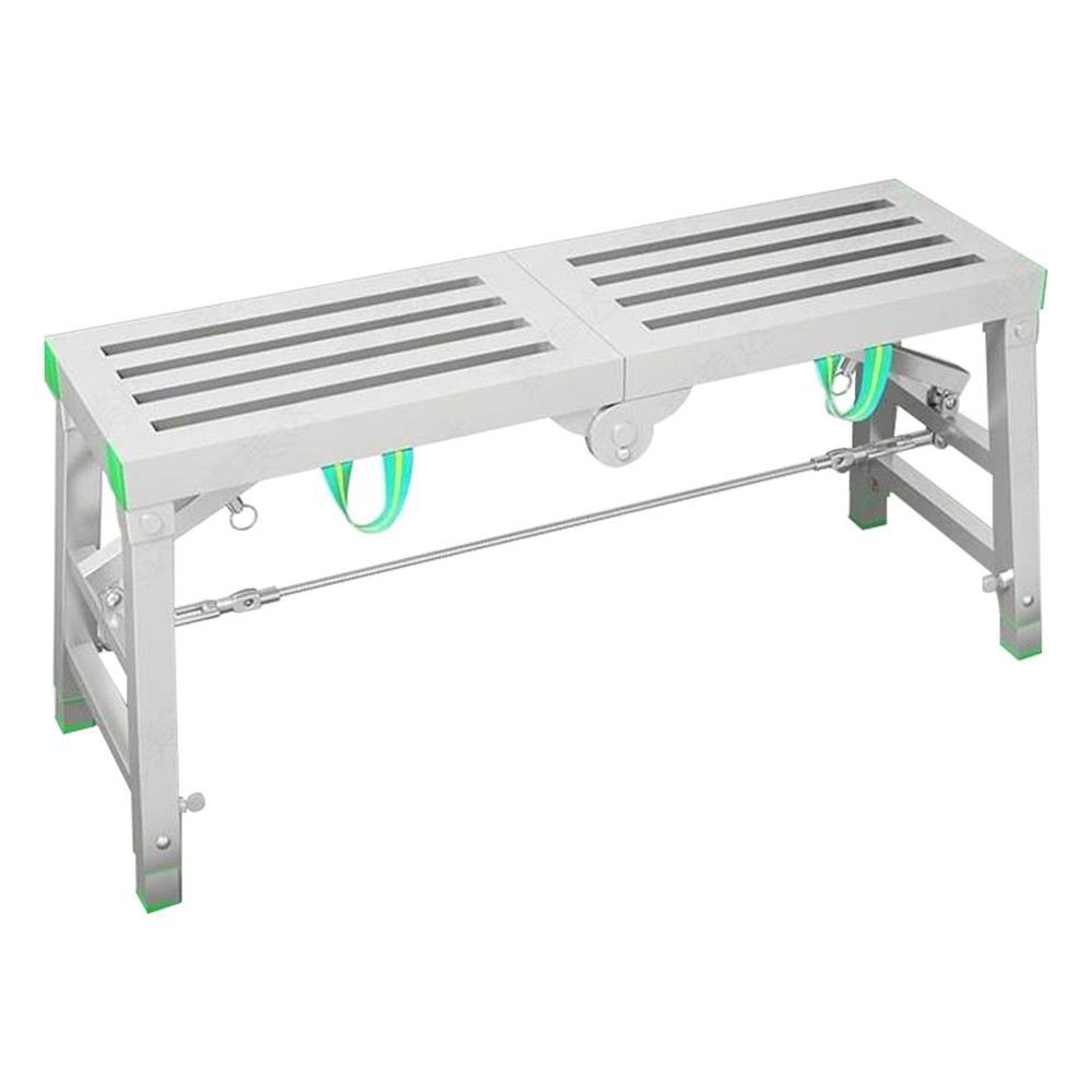 Folding Scaffolding Platform Work Bench Portable Scaffold Adjustable Height 1.6m