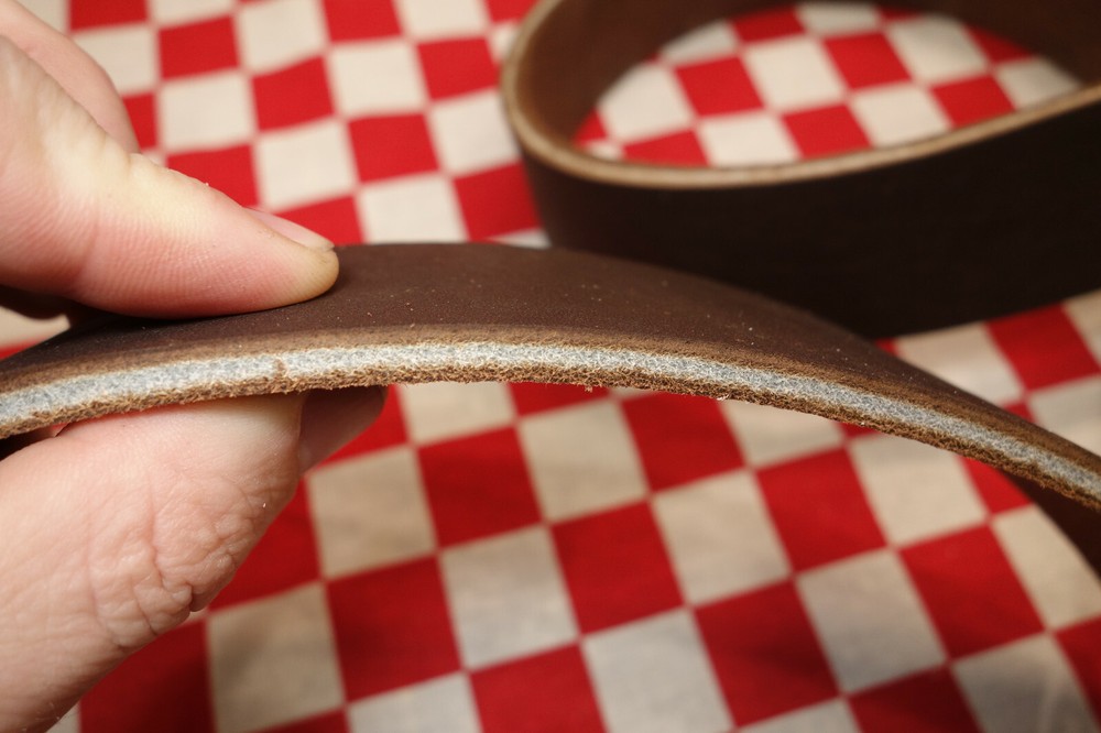 HORWEEN CHROMEPACK DARK BROWN LEATHER STRAPS, SELECT YOUR SIZE. LIGHTER BACKSIDE