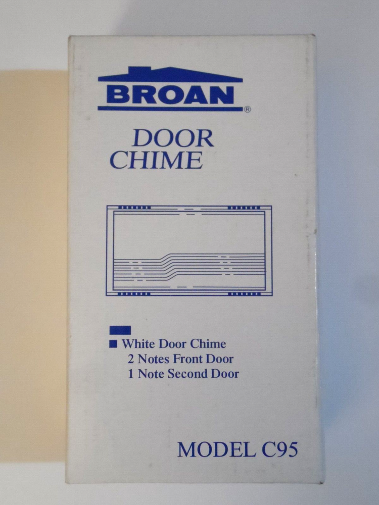 NEW/OPEN BOX - Broan White Door Chime C95