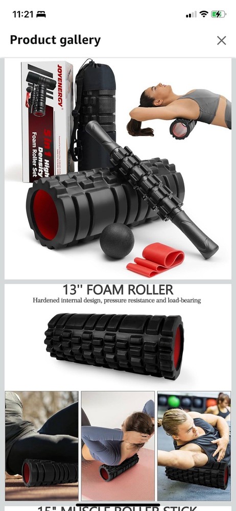 EXERCISE JOYENERGY 13" Foam Roller Set