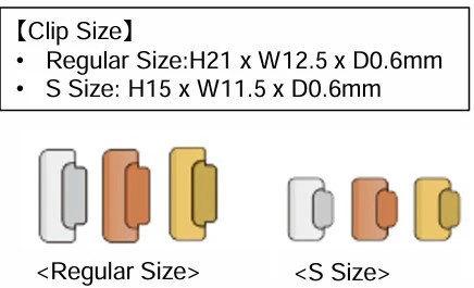 Midori Chiratto Index Clips Orange - Small