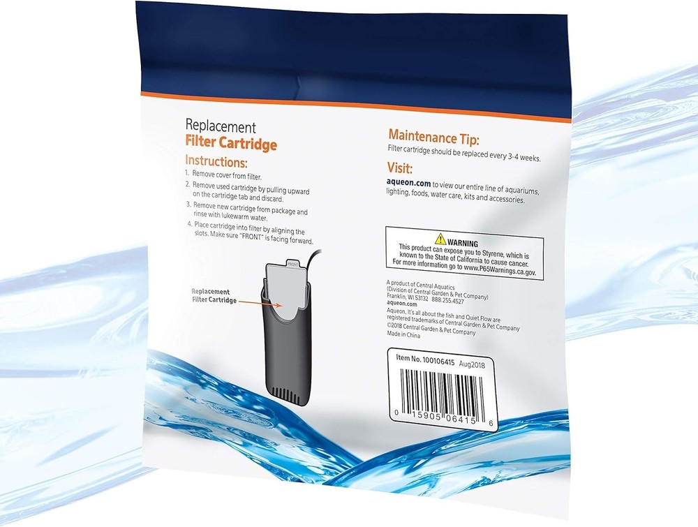 Aquarium Fish Tank Replacement Filter Cartridges Extra Small - 3 pack