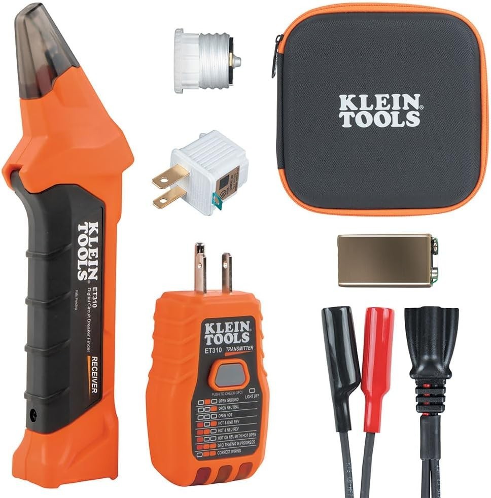 Klein Tools ET310KIT AC Circuit Breaker Finder Kit, Electric Tester, GFCI Tester
