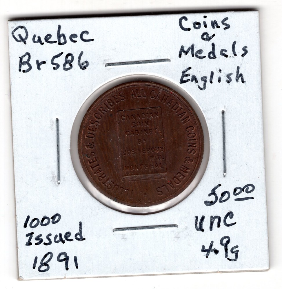 1891  Quebec Br586 1000 Issued