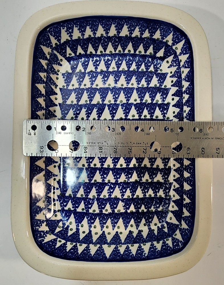Polish Pottery Small Casserole ~ Tree Pattern