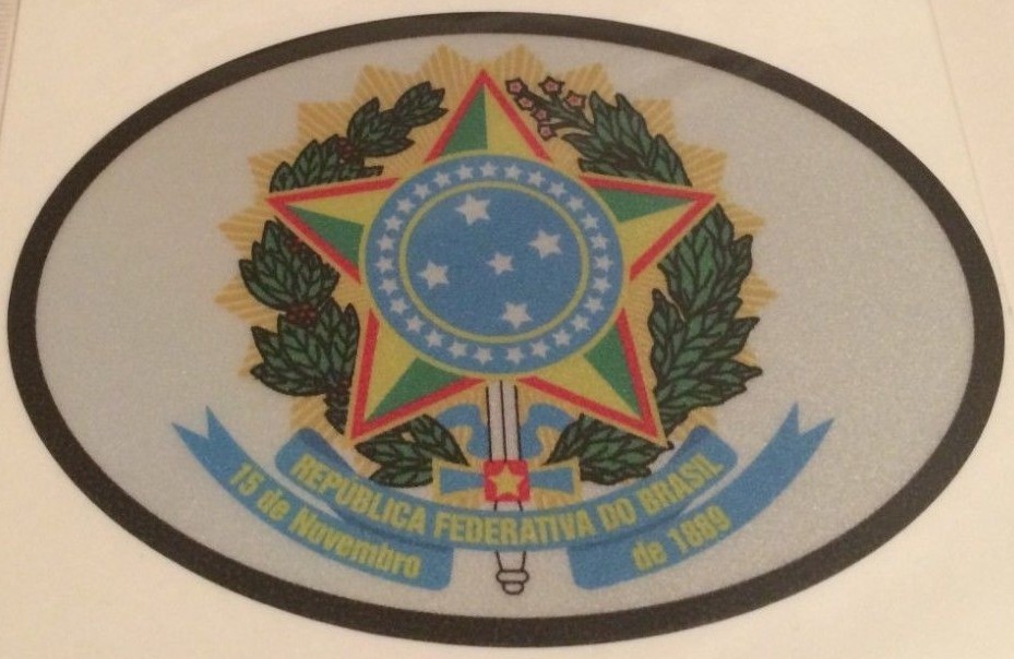Brasil Flag Sticker - New in package