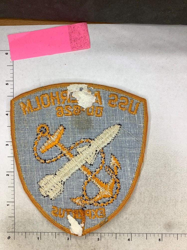 VINTAGE US NAVY USS AGERHOLM SQUADRON PATCH