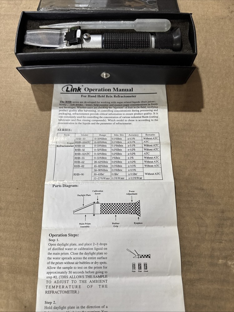 ATC Portable Refractometer With Case