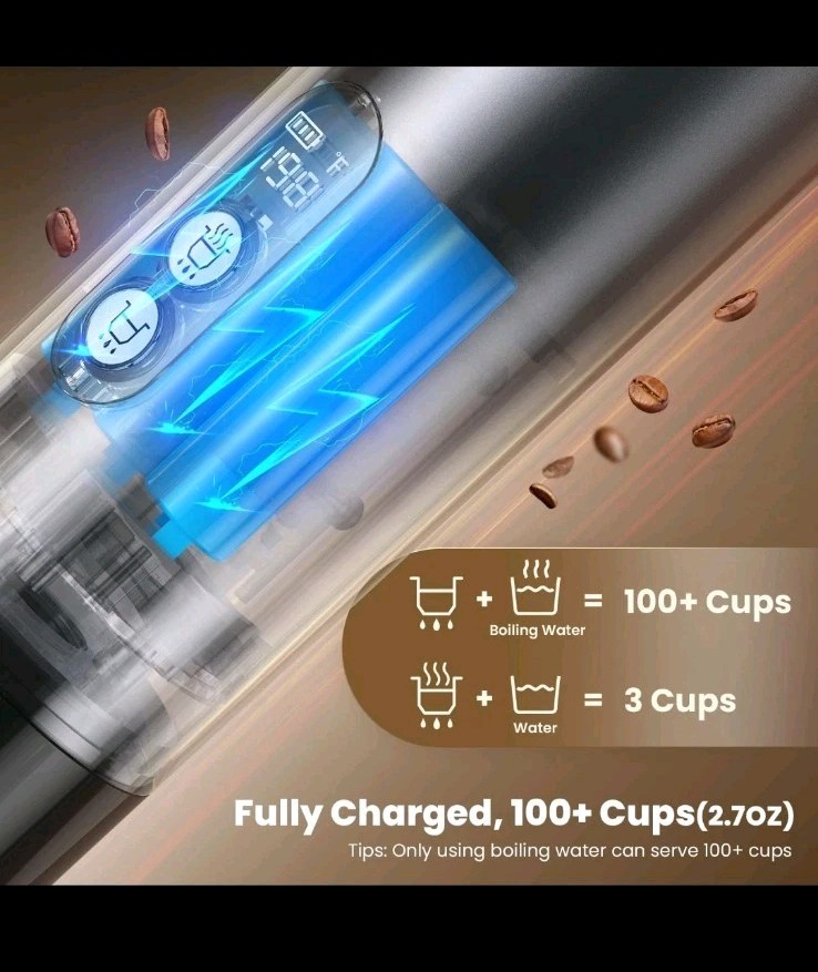 Portable Espresso Machine, Mini Espresso Maker, Self Heating Coffee Maker Compa