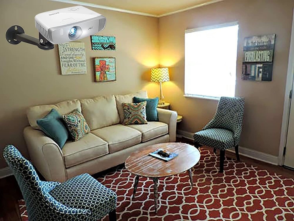 Adjustable Projector Mount Wall Ceiling Bracket 360 Rotation