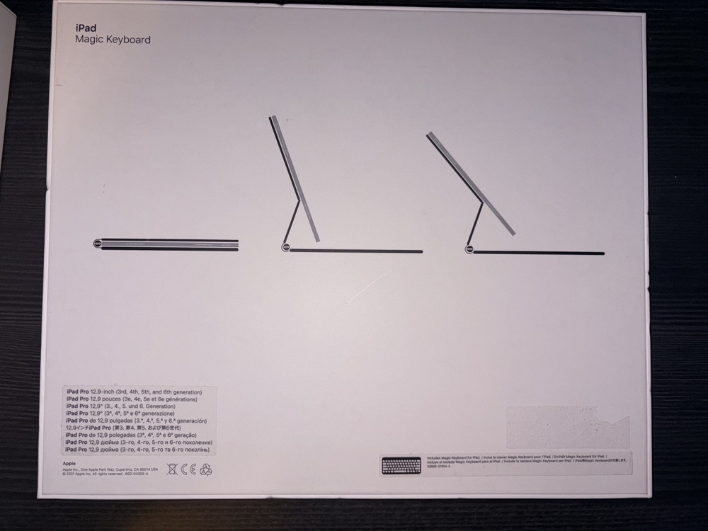 Apple iPad Pro 12.9in 6th Gen 128GB Space Grey & Magic Keyboard EMPTY BOXES ONLY