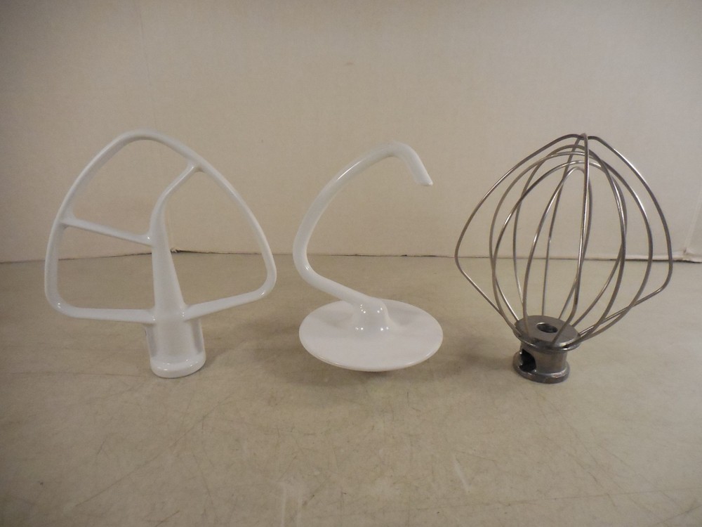 KITCHENAID Mixer 3 PC Mixing Attachments Accesss Whisk Paddle Hook Replacements*