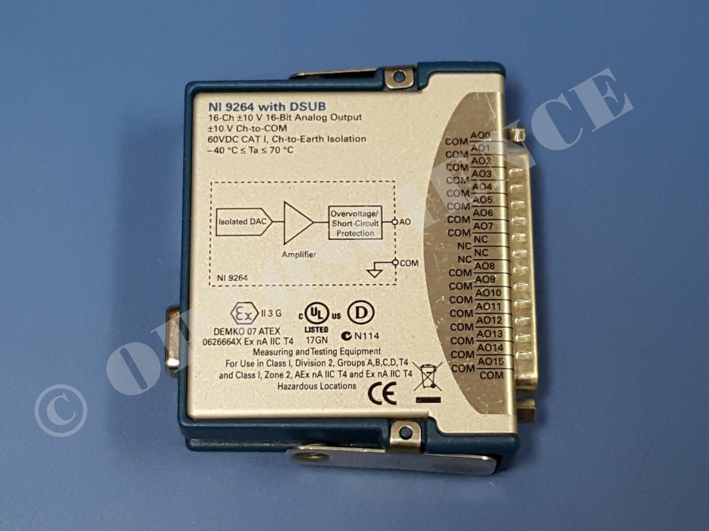 National Instruments NI 9264 cDAQ Analog Output Module, D-Sub