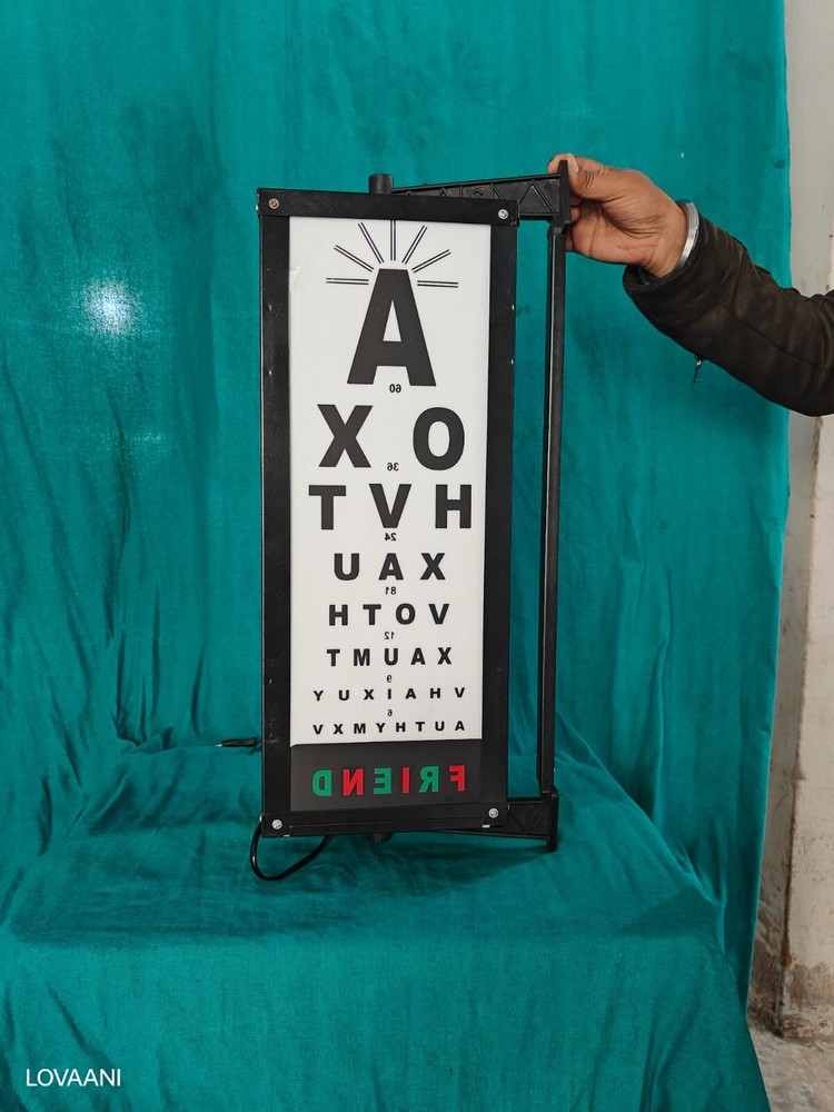 Rotating Eye Vision Drum – Eye Test Chart for Optometry & Eye Exams