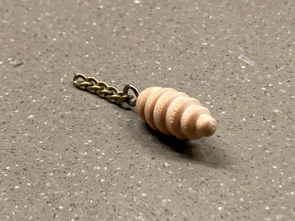 Vintage Cuckoo Clock Adornment - Tiny Wood Pine Cone - Replacement Part