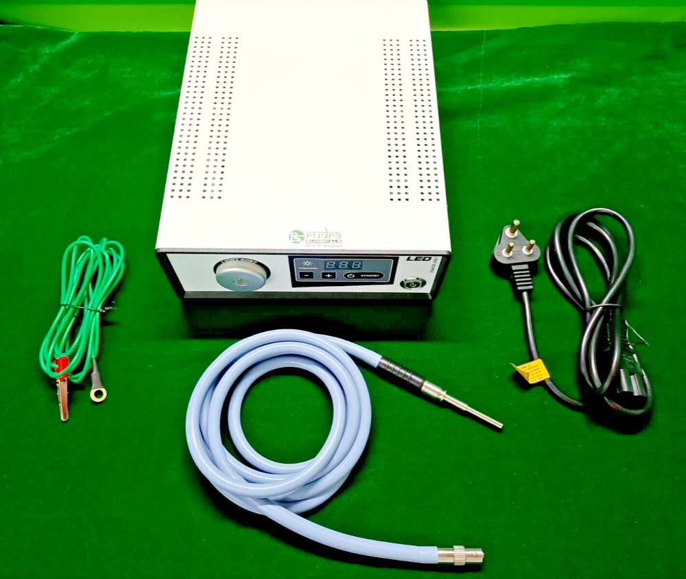 Laparoscopic Cold LED Light Source 80 Watt with Fiber Optic Cable Best Quality