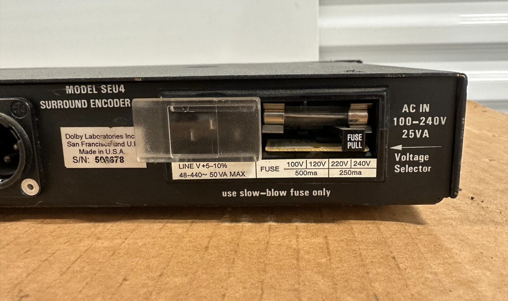 Dolby SEU4 Surround Encoder Rack Mount Audio Processor Pro Unit - #C