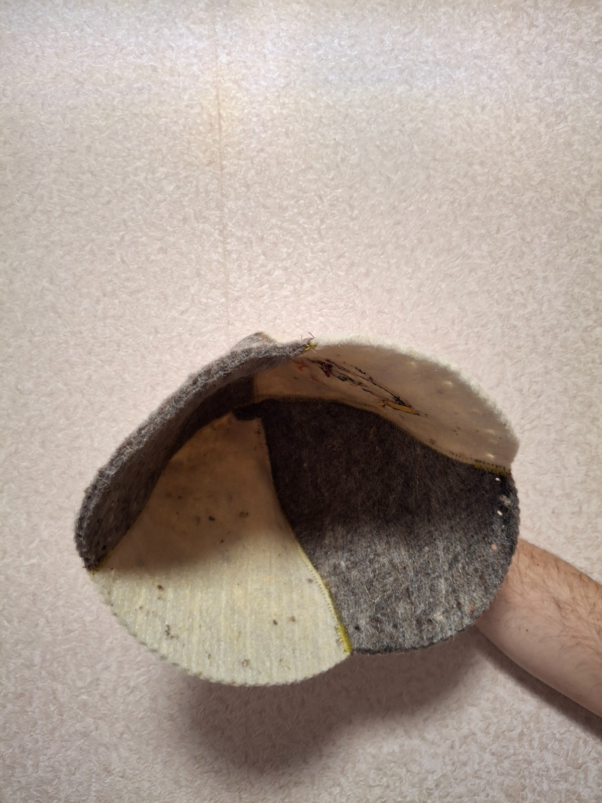 Wool sauna hat for women Funny felt banya hat Gift accessories to saunahut Chris