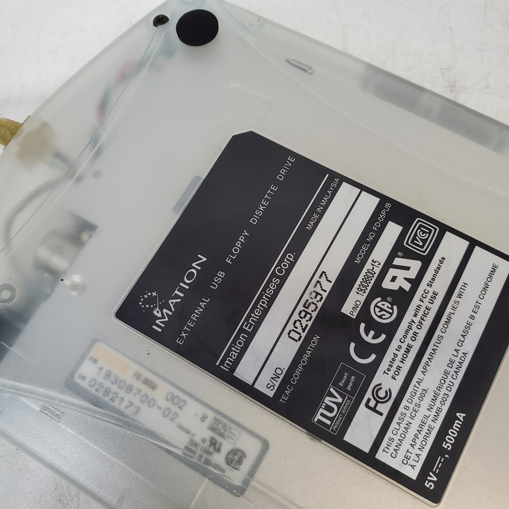 Imation External USB Floppy Diskette Drive