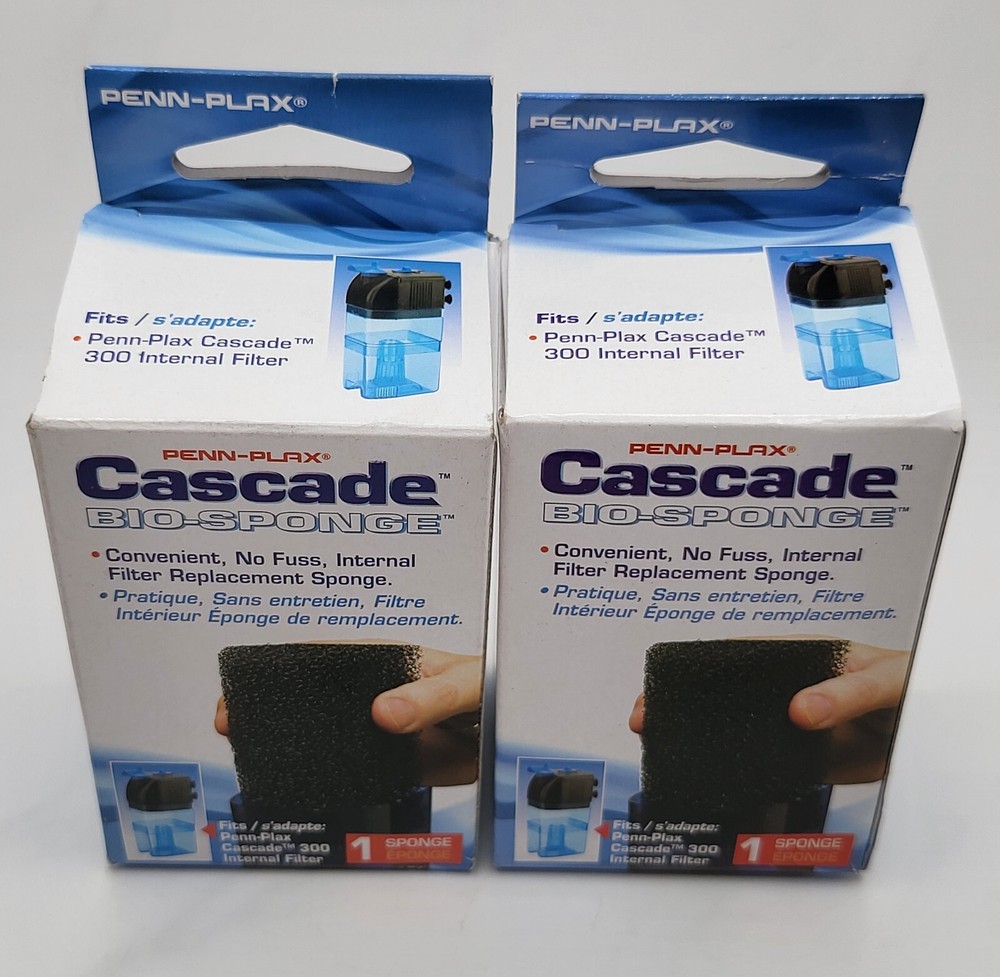 **2 PACK** Penn-Plax Cascade 300 Bio-Sponge Filter Replacement CIF1