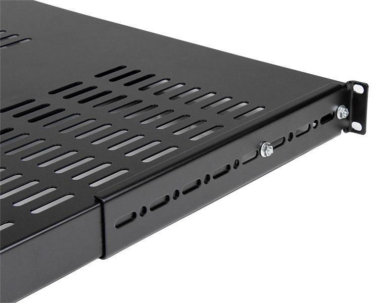 ADJSHELFHDV Startech 1U 48.3cm Adjustable Ventilated Rack Fixed Shelf Holder