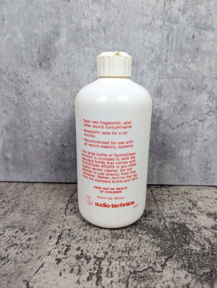 AUDIO TECHNICA TechniClean Solution Record Vinyl LP Cleaner 17 oz Refill Bottle