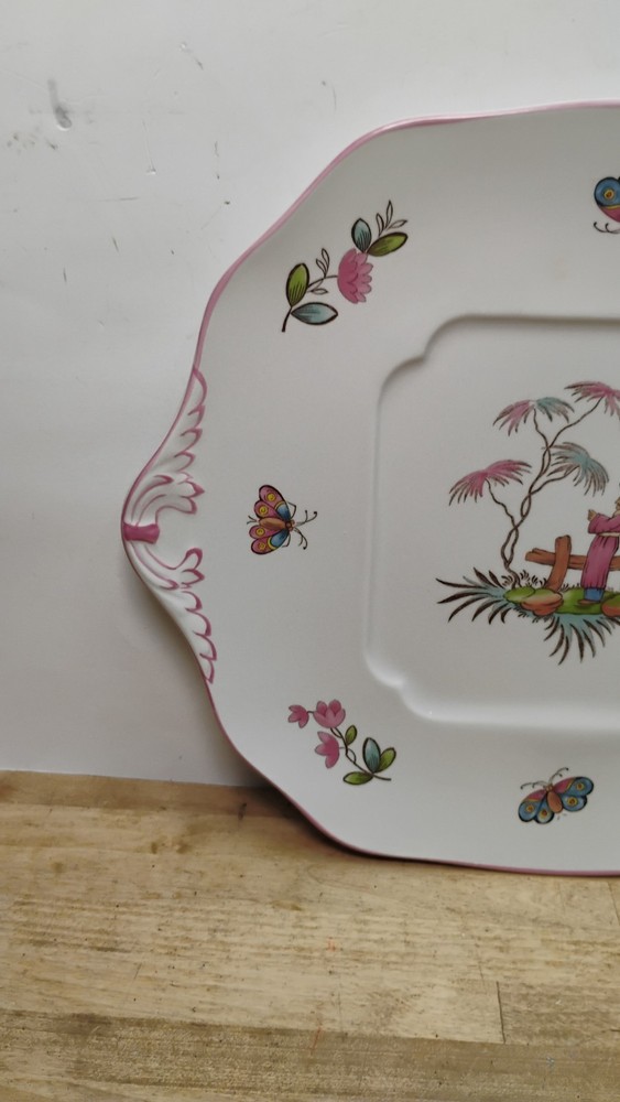 Spode Pearl River Williamsburg 11.5" Cake Plate ~~ Pristine Condition ~~