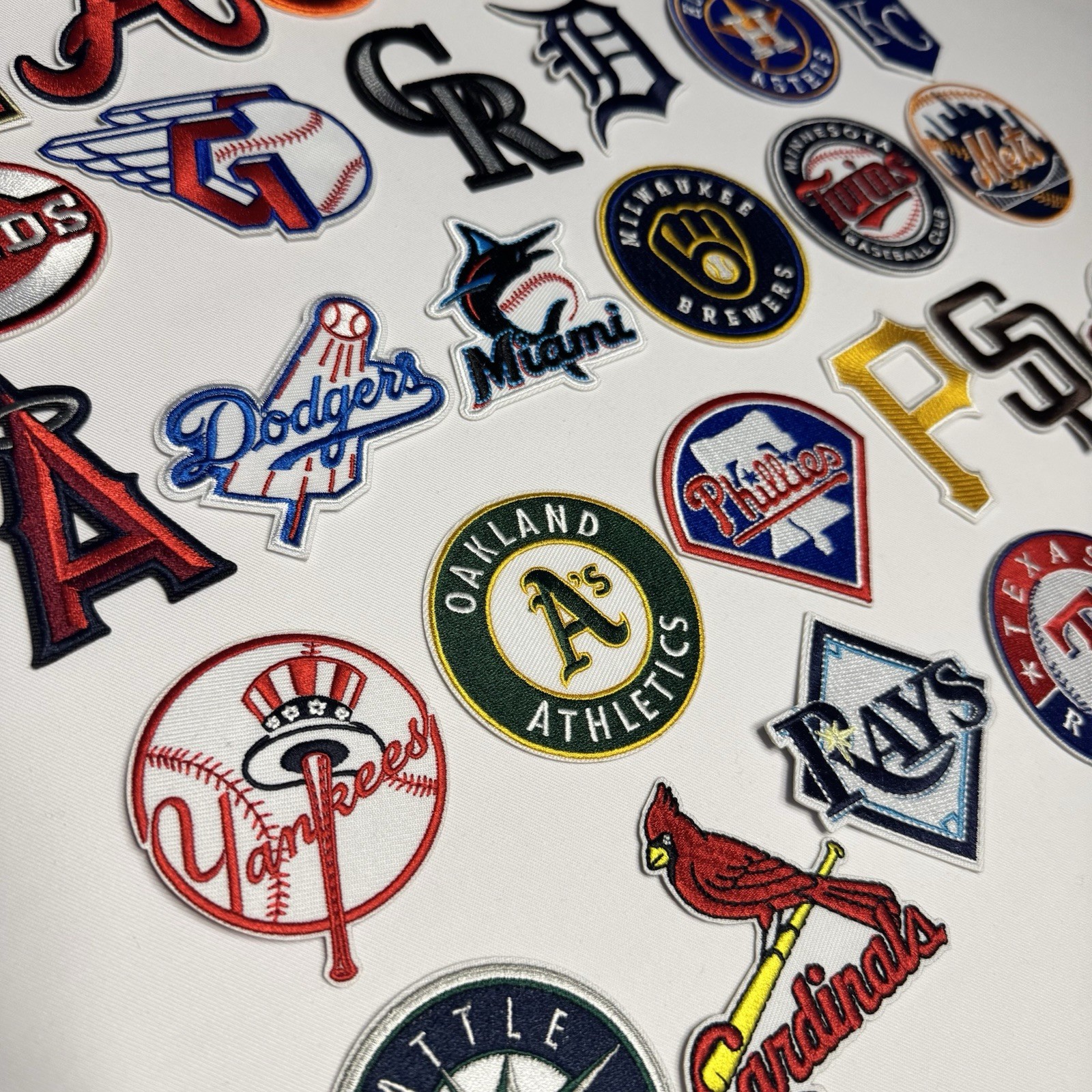 All MLB Team Logos Iron On Patches Wholesale Patches Lot of 30