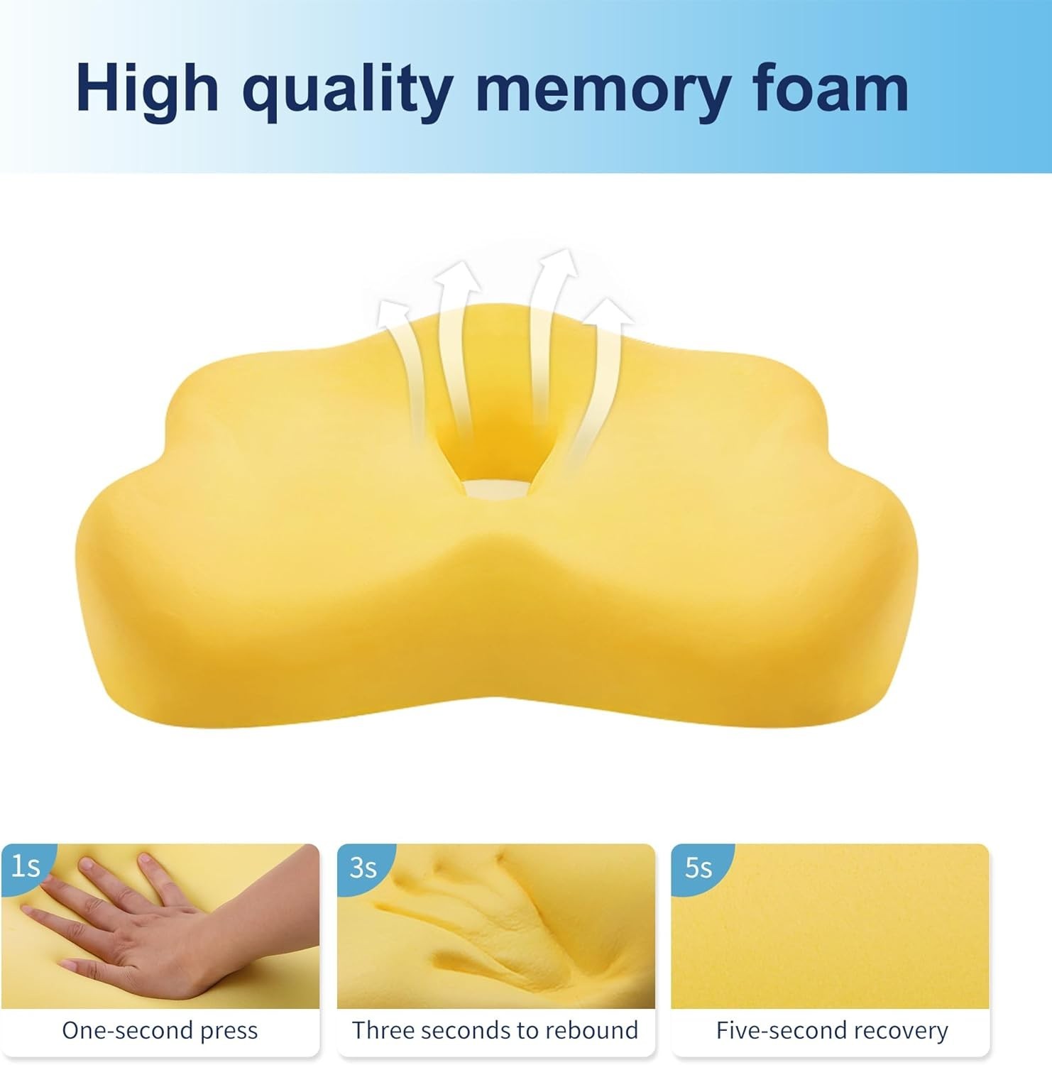 Cushion Lab Patented Pressure Relief Seat Cushion for Long Sitting Hours