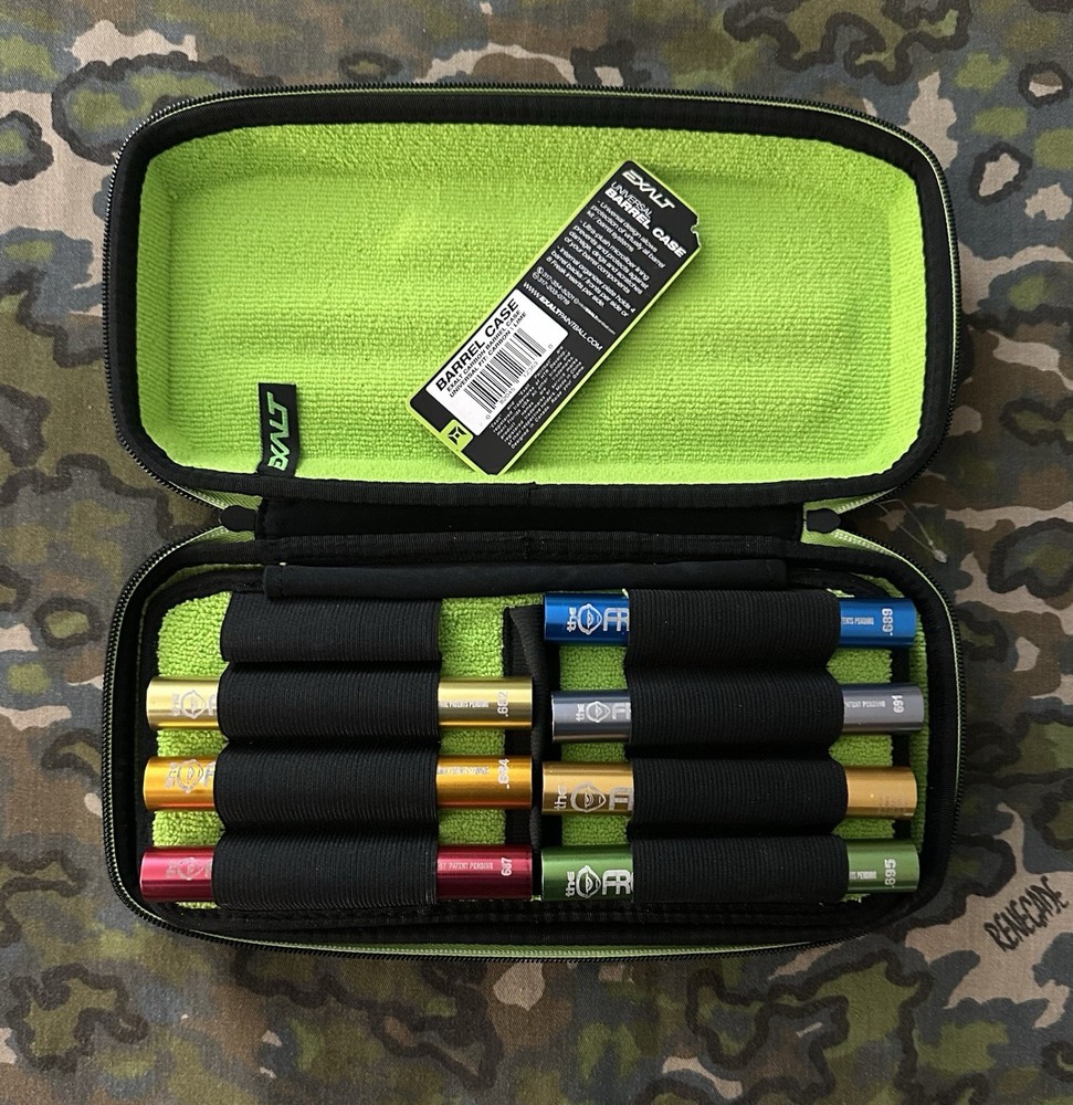 NEW Exalt Barrel Case with Used 7 Pc Standard 5” Freak Insert Bore Sizer Kit
