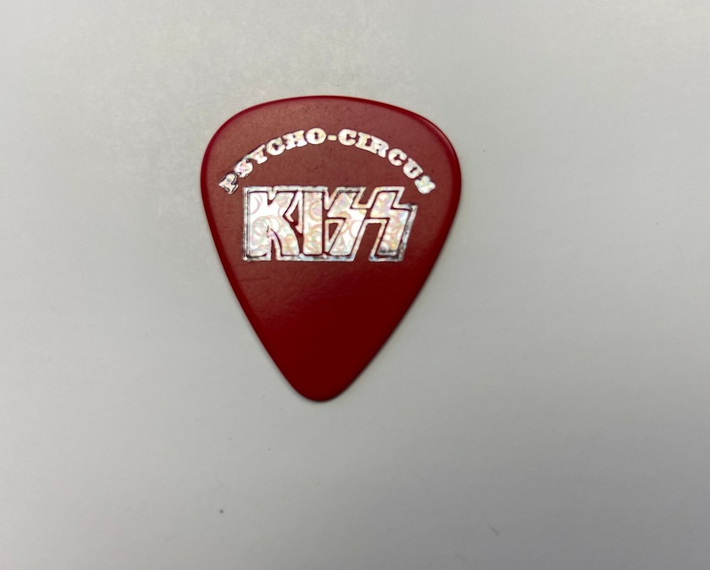 KISS Guitar Pick Psycho Circus Tour Eddie Kanon Peter Criss Tech Vintage Kiss