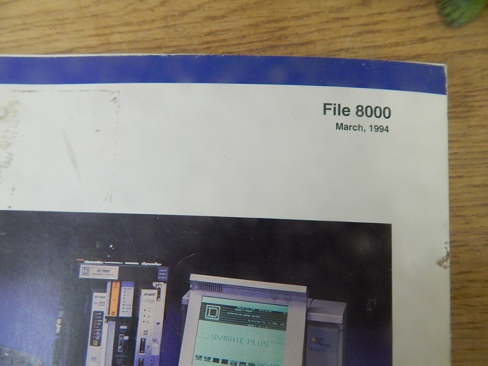Square D File 8 000 Programmable Controllers Catalog *FREE SHIPPING*