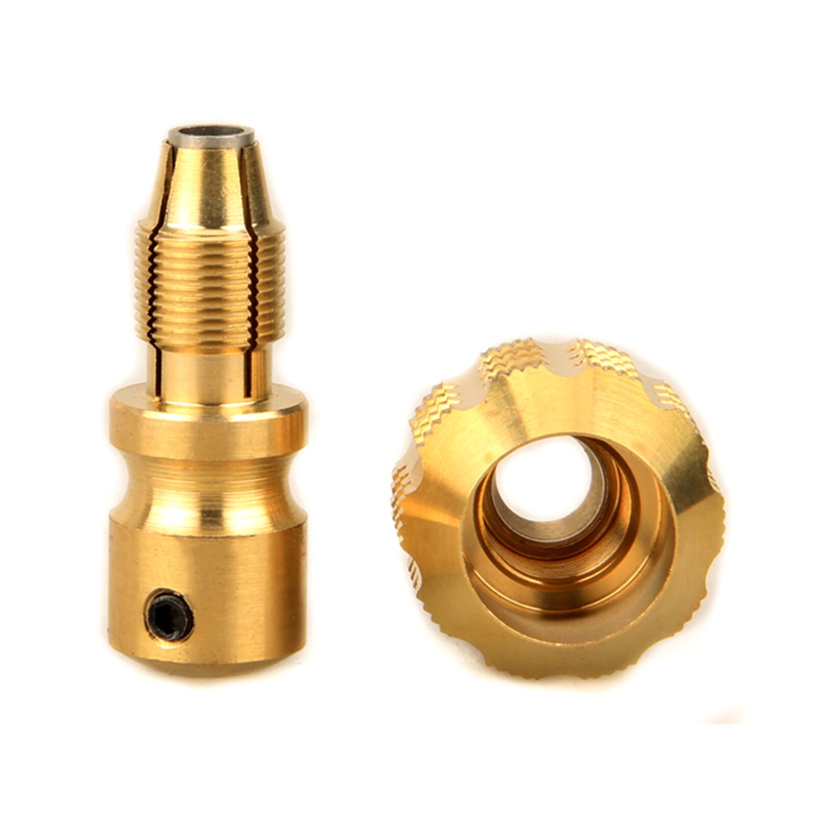 CNC Brass Tattoo Machine Grip Anti-skidding Self Locking 30mm Gold