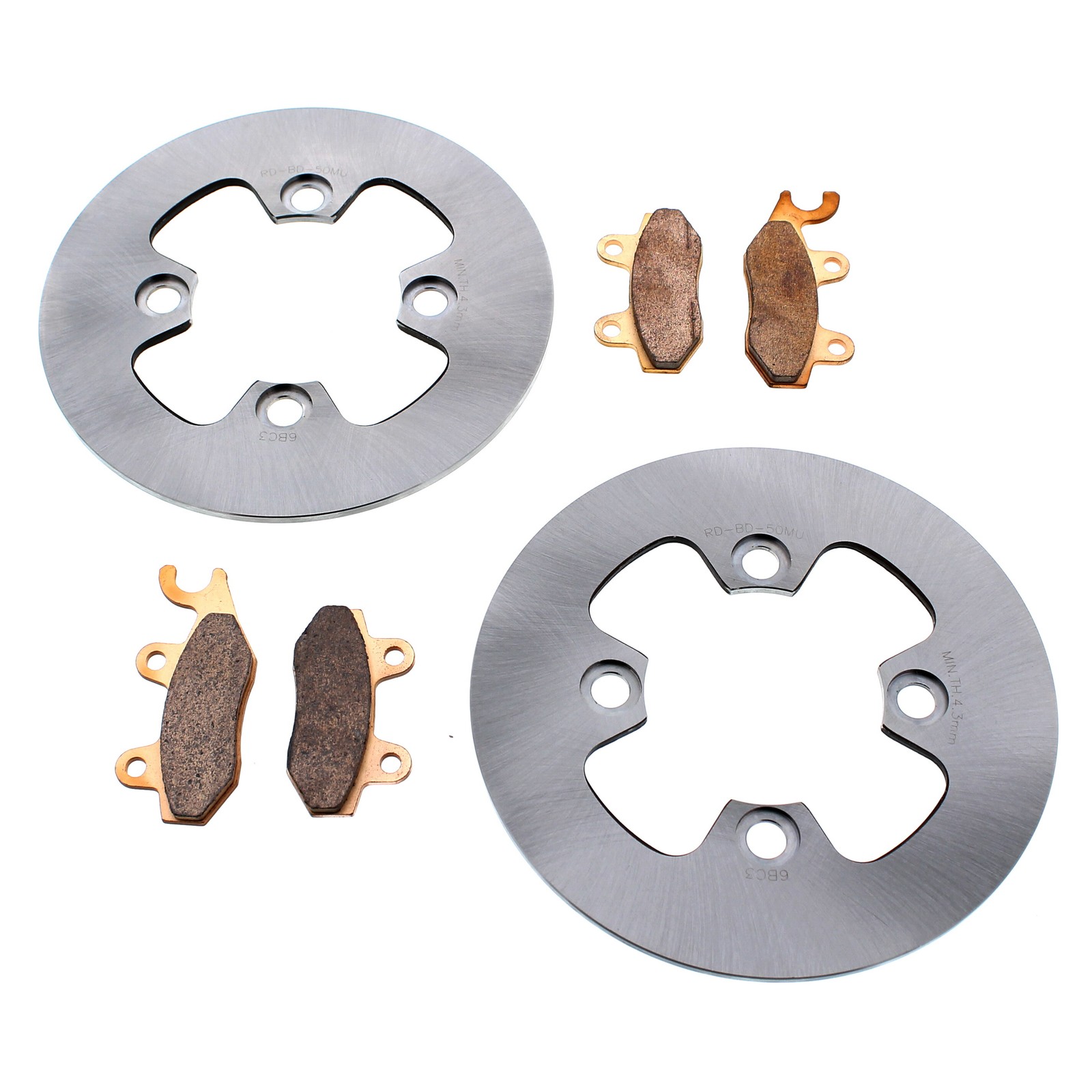 Brake Rotors & Brake Pads fit Kawasaki Teryx 800 KRF800 2014 - 2025 Front MudRat