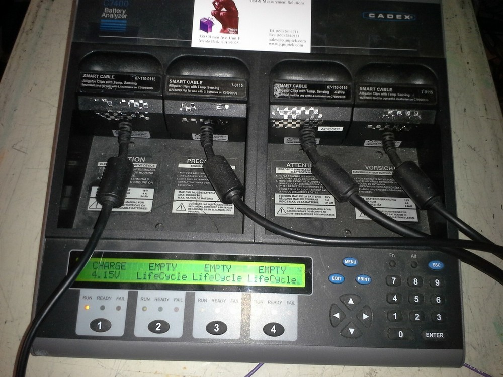 Li-ion Battery Analyzer 220W TESTED Programmable Full Cycle Testing Cadex C7400