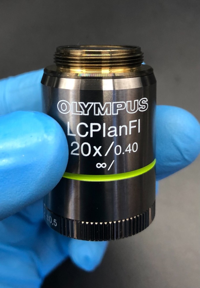 Olympus LCPlanFl 20x /0.40 ∞/ CAP-G1.2 ± 0.5 Microscope Objective Lens