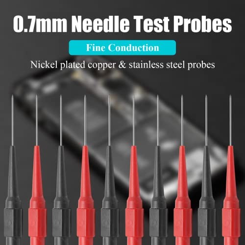 10pcs 0.7mm Back Probe Pins, Electrical Needle Probes, Insulation Piercing Pin