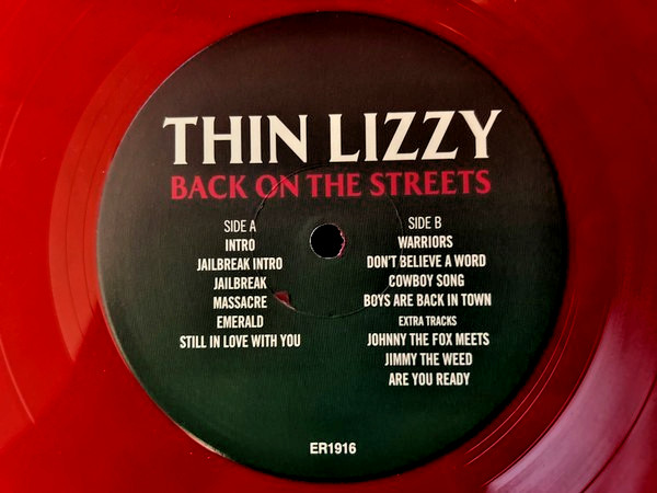 Thin Lizzy Back On The Streets LP vinyl
