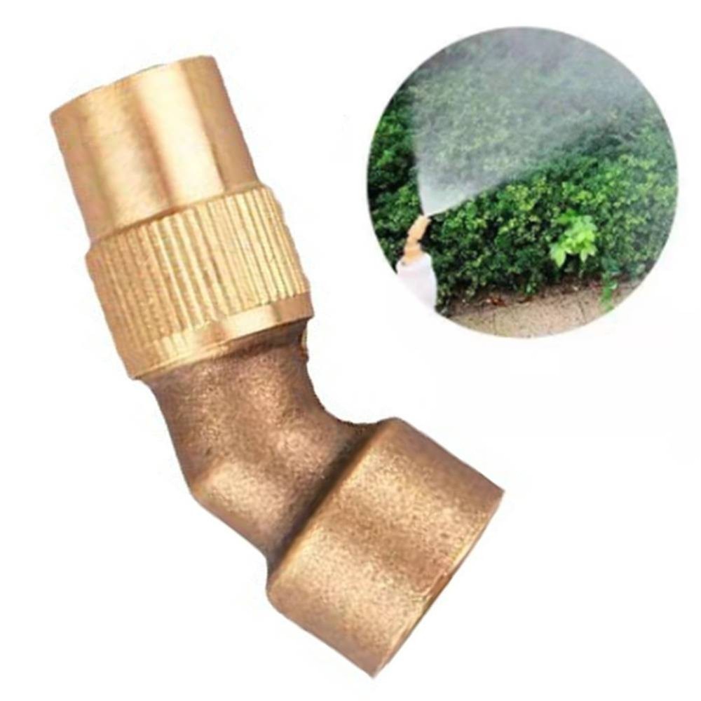 Efficient Copper Nozzle with Adjustable Mist for Watering and Cleaning