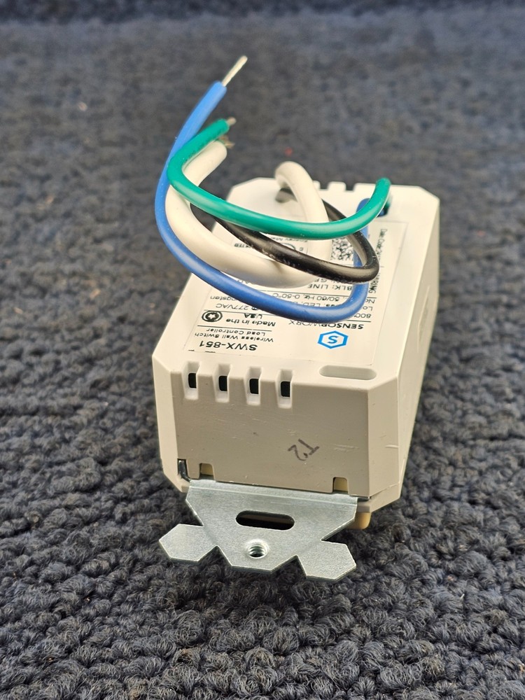 SENSORWORX SWX-851-IV: Wireless Ivory Wall Switch 1 Button Light Controller