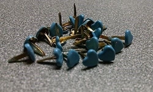 Mini Brads - Light Blue Hearts - 50ct