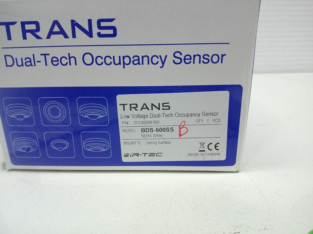 IR-TEC Occupancy Sensor Indoor Ceiling Mount PIR BDS-600SS B Extra Wide Cone