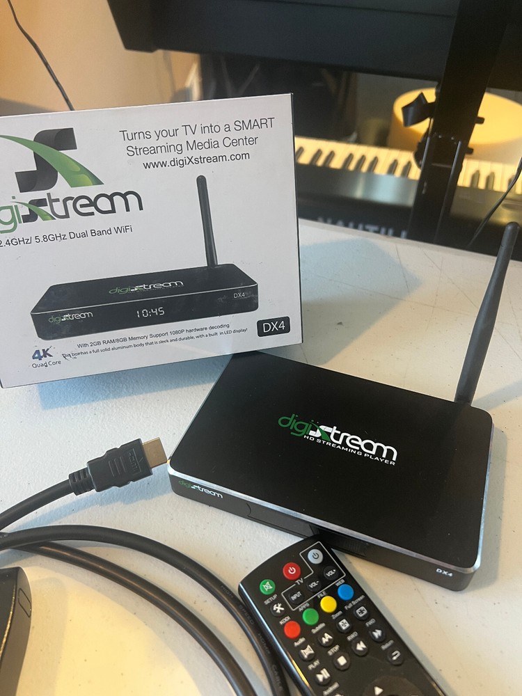 DigiXstream DX4 Quad Core 4K HD Streaming Player. Used