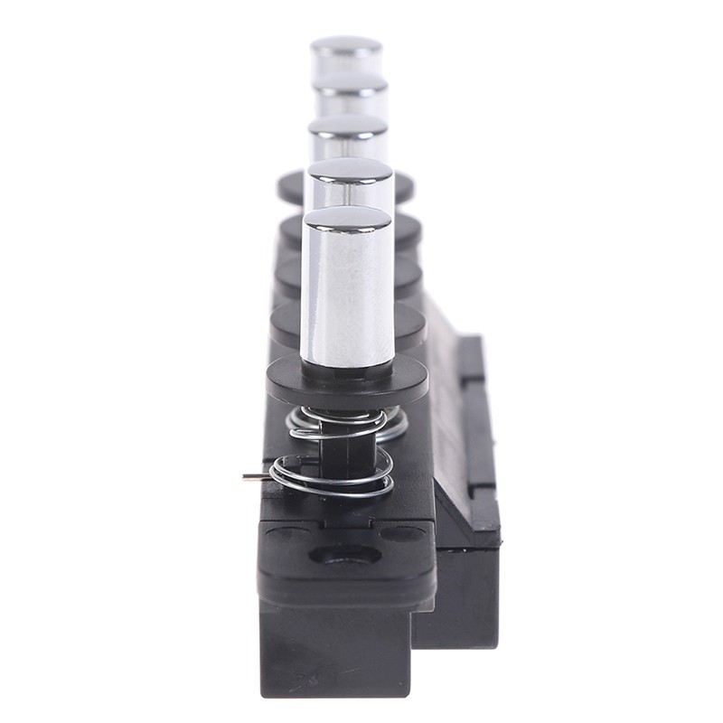 Five-position plug-in button switch for range hood five-position silver switch