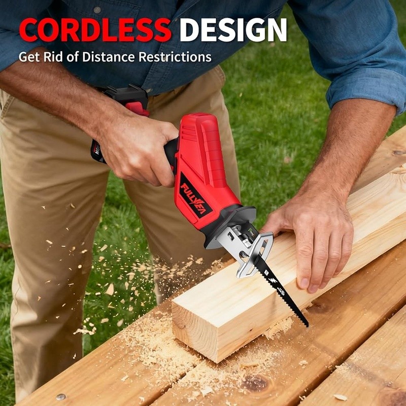 Reciprocating Saw Cordless, 0-3500SPM Variable Spe
