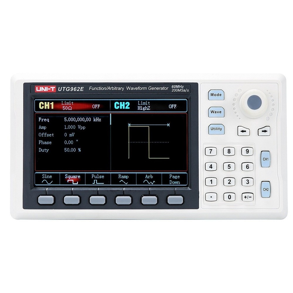 UNI-T UTG962E 60MHz, 2CH Classic-Series Arbitrary Waveform Generator